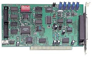 Adapter ISA, 16SE/8D z wejciem analogowym, 12 bit ADC, 45 kHz, 1 wyjcie analogowe, 16DI, 16DO, Regulator