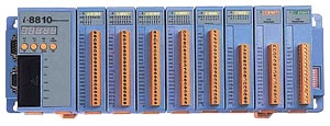 PC AMD188ES 40MHz Industrial Controller, 256kb Flash, 128kb SRAM, 1x RS232, 1x RS485, 1x RS232/485, 7-Segment Display, Mini OS7, 8x Expansion Slots, WT-25+75, i/o