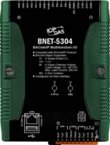 Multi-function BACnet/IP I/O Module, 6 AI, 1 AO, 4 DI, 4 DO, RS-232, 100base-TX, DIN-rail