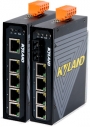 Niezarzdzalny przemysowy switch ethernetowy, 4x 10/100Base-T(X) RJ-45, 1x 100Base-FX jednomodowy, montowanie na szynie DIN, WT-40+85, dwa wejcia zasilania