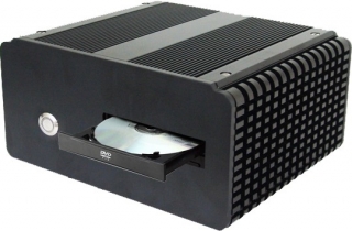 Linux Embedded computer with CPU Intel Core 2 Duo/Celeron M 2GHz, up to 8GB RAM, DVD, VGA, DVI, HDMI, 1x CF, 1x SD, 1x 2.5" SATA2 HDD, 1x RS232, 4x USB, audio, 6x Gigabit Ethernet, 1x Mini-PCIe, GMA 4500 MHD, fanless, size 229x194x110mm, WT0+60., Windows