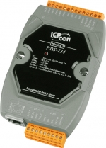 Programowalny Device Server z PoE, Modbus Gateway, 1x RS-232, 1x RS-485, 1x RS-422/485 i wywietlacz LED (RoHS), zawiera kabel CA-0910