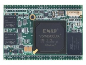 Modu procesorowy ICOP miProcessor, CPU Vortex86DX - 300MHz, 128MB RAM DDR2, 2x RS-232, 1x Parallel, 1x GPIO, wbudowany dysk 128MB