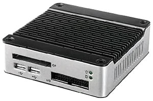 Compact Embedded System with  MSTI PSX 366MHz, 128MB DDR2 RAM, VGA, 1x Ethernet 10/100, 3x USB, Compact Flash Socket, 1x 2.5" HDD, External Power Adapter 15W, WT0+60, fanless, CPU Vortex86SX, linux