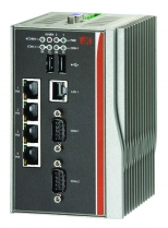 Fanless Embedded System, Intel Atom 1.1GHz, 4x PoE, 2x RS232/422/485, 1x 1000base-tx, 2x USB, 1x VGA, CF, SD, din-rail